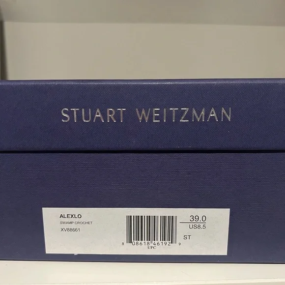 Brand new Stuart Weizman crochet Alexo sandals. Olive green color - Picture 5 of 12